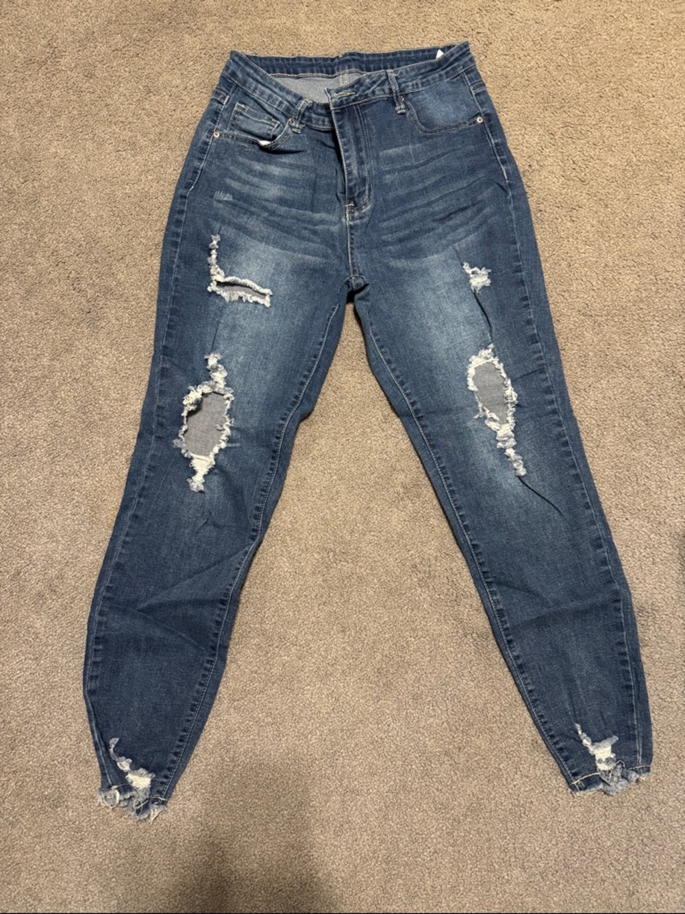 High-Rise Distressed Women’s Jeans